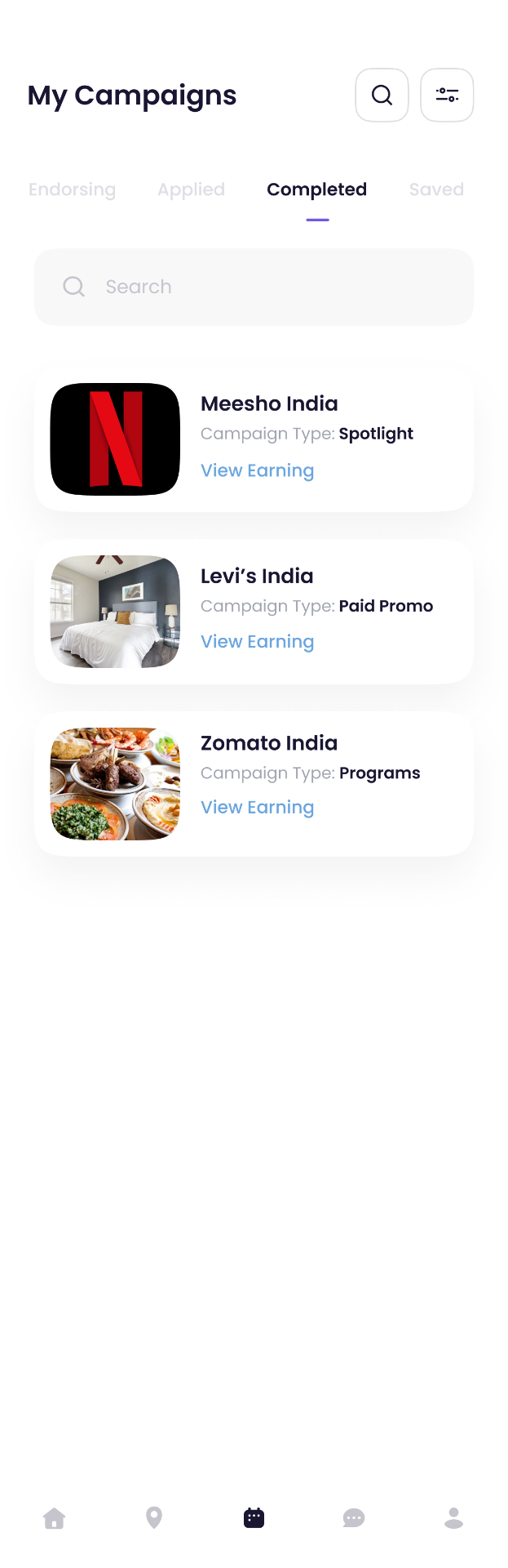 Campaigns marketplace - screen 4